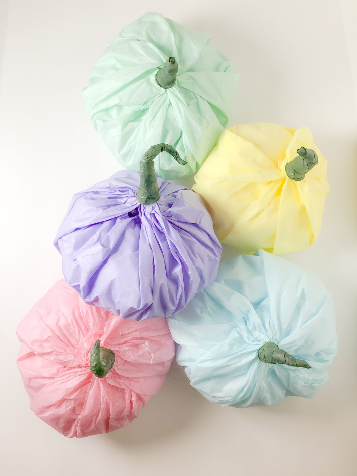 Tissue Paper Pumpkins - DIY Bucket List